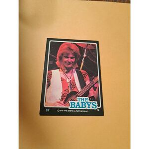Vintage 1979 The Babys Trading Card #57 London Rock Band Collectible